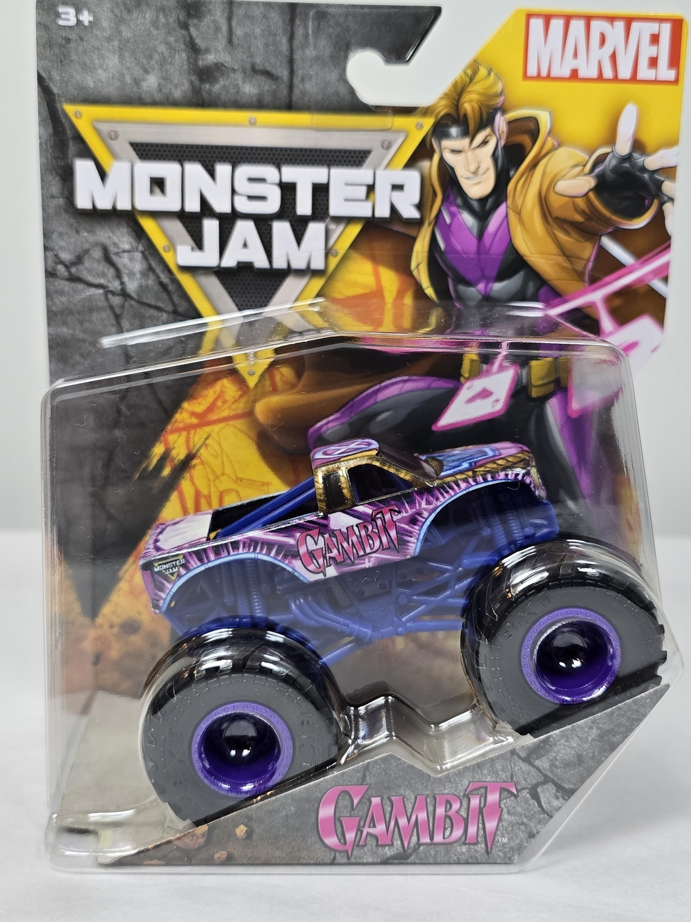 Marvel Monster Jam "Gambit" Purple Kids Monster Truck Toy